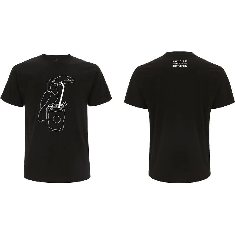 Catfish & The Bottlemen | Official Band T-Shirt | Toucan (Back Print) Jersey Fabric Tulle Fabric Batik Fabric Catfish & The Bottlemen | Official Band T-Shirt | Toucan (Back Print) Jersey Fabric Tulle Fabric Batik Fabric