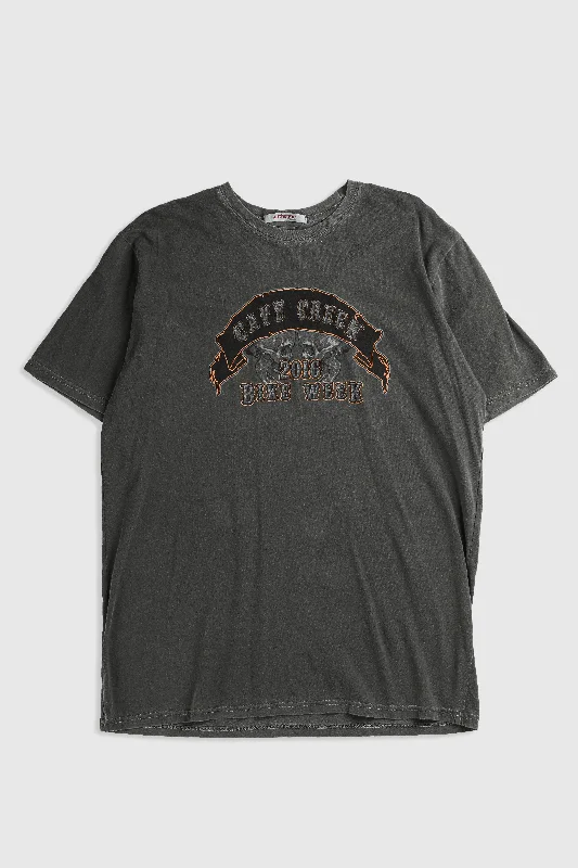 Deadstock Cave Creek Bike Week Tee - L Cashmere Blend Cotton Blend Poly Blend