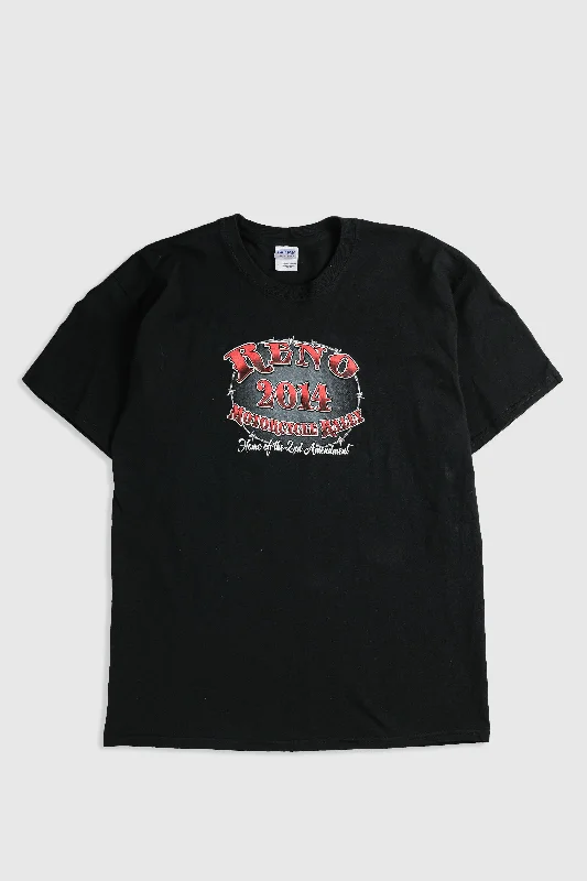 Deadstock Reno Motorcycle Rally Tee - L Cashmere Blend Cotton Blend Poly Blend