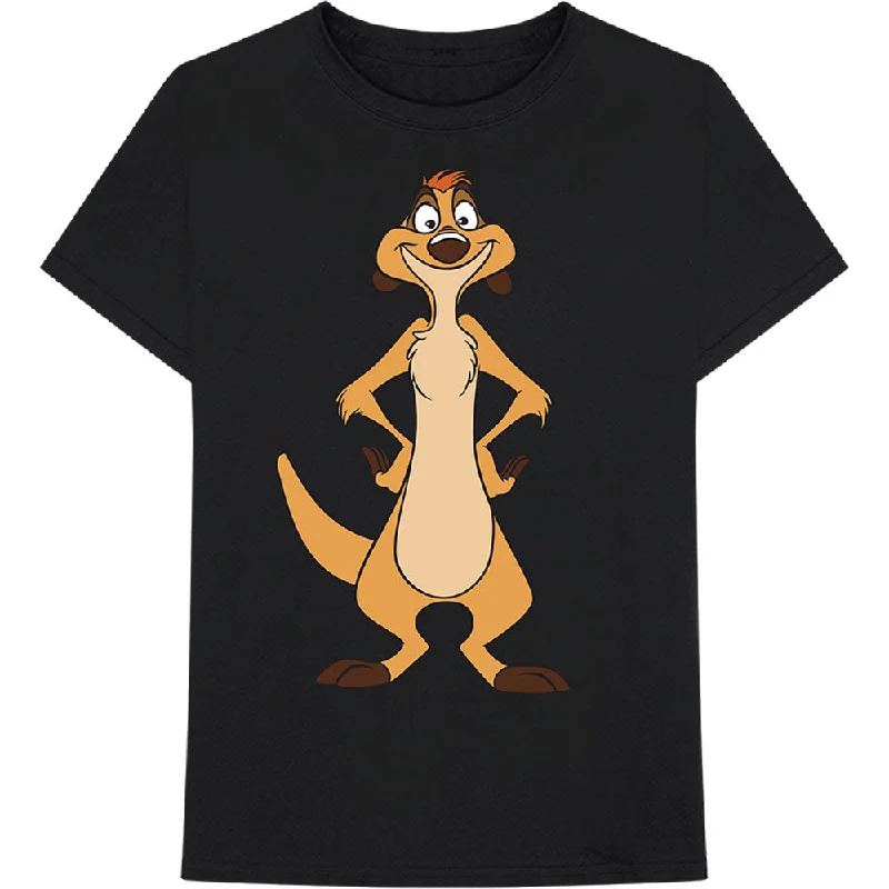 Disney | Official Band T-Shirt | Lion King - Timon Stand Zippered Buttoned Snapped