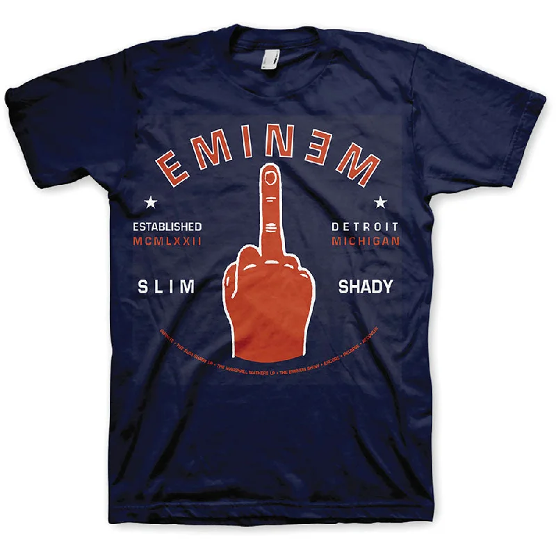 Eminem | Official Band T-Shirt | Detroit Finger Embroidered Appliqued Beaded