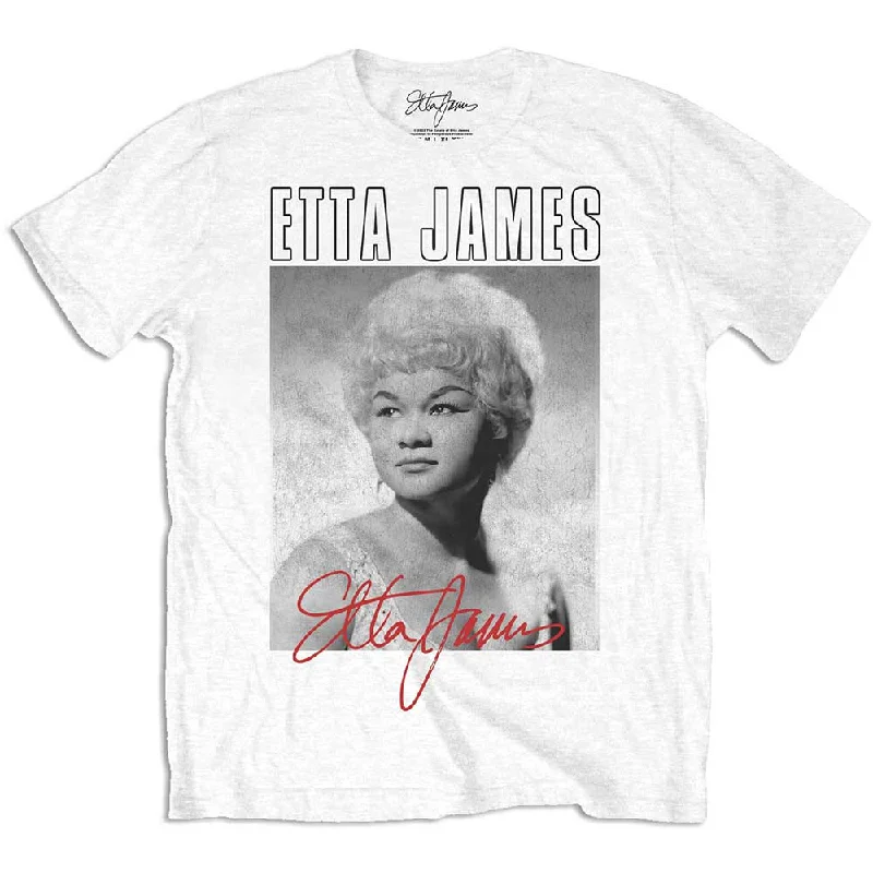 Etta James | Official Band T-Shirt | Portrait Fleece Nylon Spandex