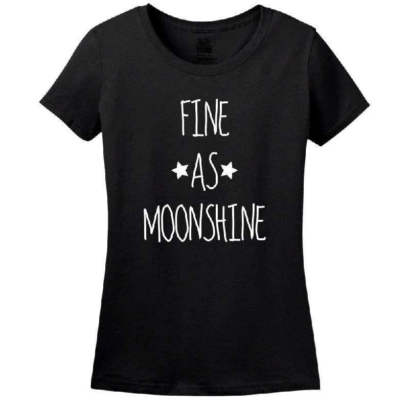 Fine As Moonshine - Women's T-Shirt Hooded Caped Shawl Collar