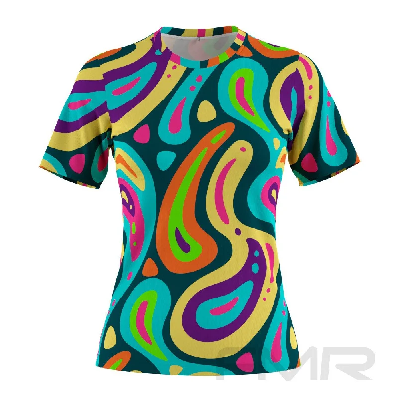 FMR Polychromatic Women's Short Sleeve T-Shirt Chenille Blend Fleece Blend Nylon Blend FMR Polychromatic Women's Short Sleeve T-Shirt Chenille Blend Fleece Blend Nylon Blend