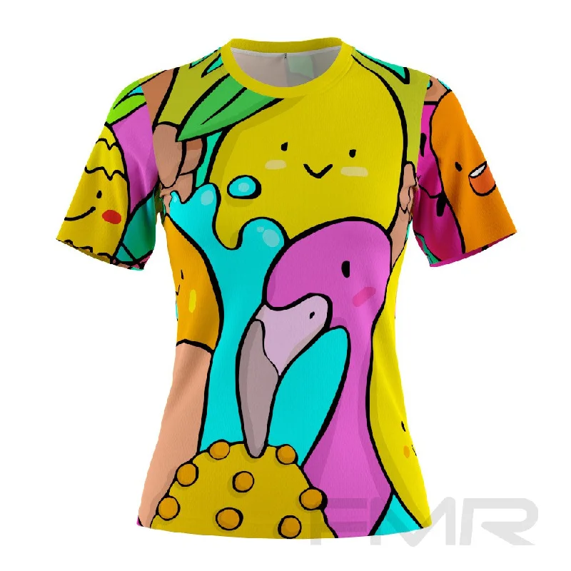 FMR Summer Women's Short Sleeve T-Shirt Elegant Classic Vintage