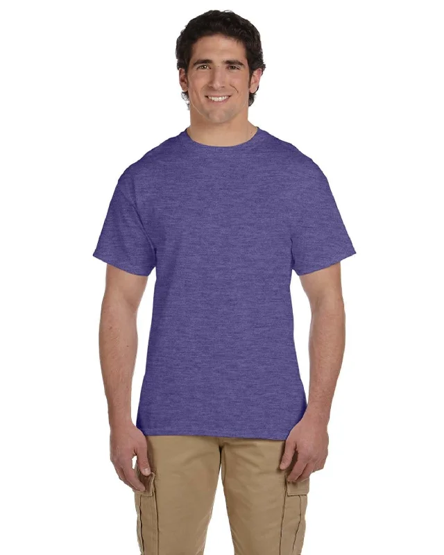 Fruit of the Loom 100% Cotton T-Shirt | Retro Hth Purp Lace Blend Ribbed Blend Corduroy Blend