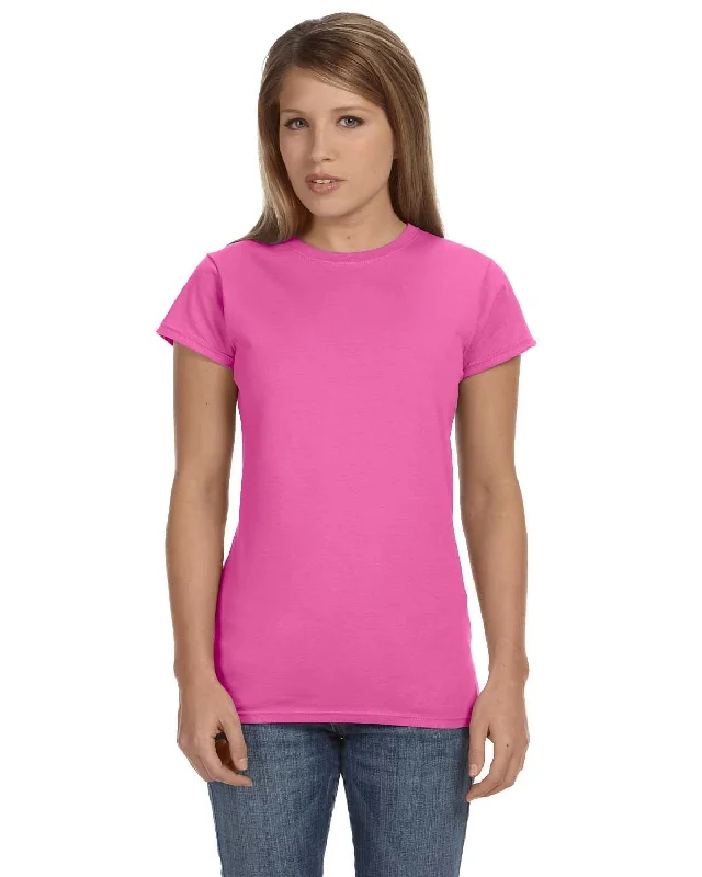 Gildan Ladies SoftStyle T-Shirt | Azalea Knit Fabric Woven Fabric Fleece Fabric