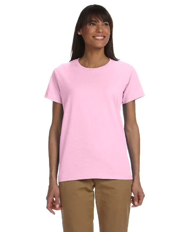 Gildan Ladies Ultra Cotton Heavyweight T-Shirt | Light Pink Wool Fabric Cashmere Fabric Tweed Fabric