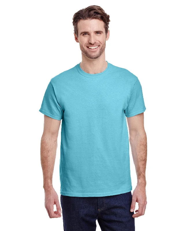 Gildan Ultra Cotton Heavyweight T-Shirt | Sky Fitted T-Shirt Seamless Stretchy