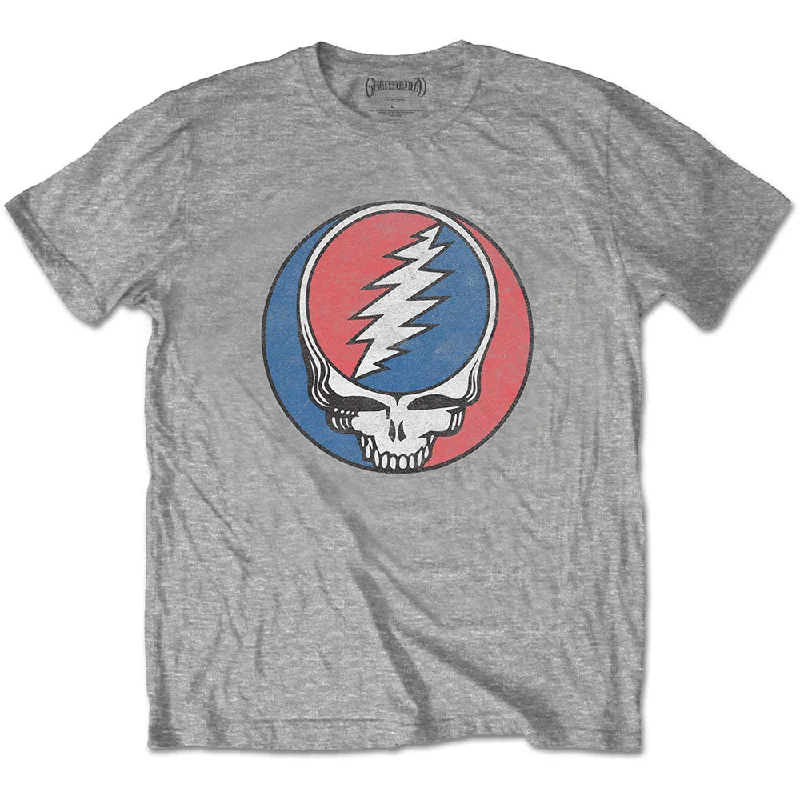 Grateful Dead | Official Band T-Shirt | Steal Your Face Classic Spandex Blend Rayon Blend Denim Blend Grateful Dead | Official Band T-Shirt | Steal Your Face Classic Spandex Blend Rayon Blend Denim Blend