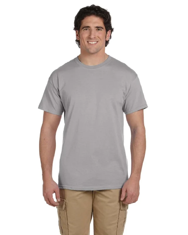 Hanes ComfortBlend 50/50 T-Shirt | Oxford Gray Fitted T-Shirt Seamless Stretchy