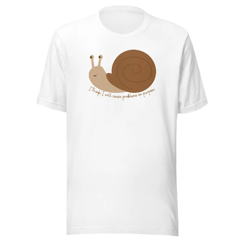 I Think I Will Cause Problems On Purpose Unisex t-shirt Front Pockets Side Pockets Patch Pockets I Think I Will Cause Problems On Purpose Unisex t-shirt Front Pockets Side Pockets Patch Pockets