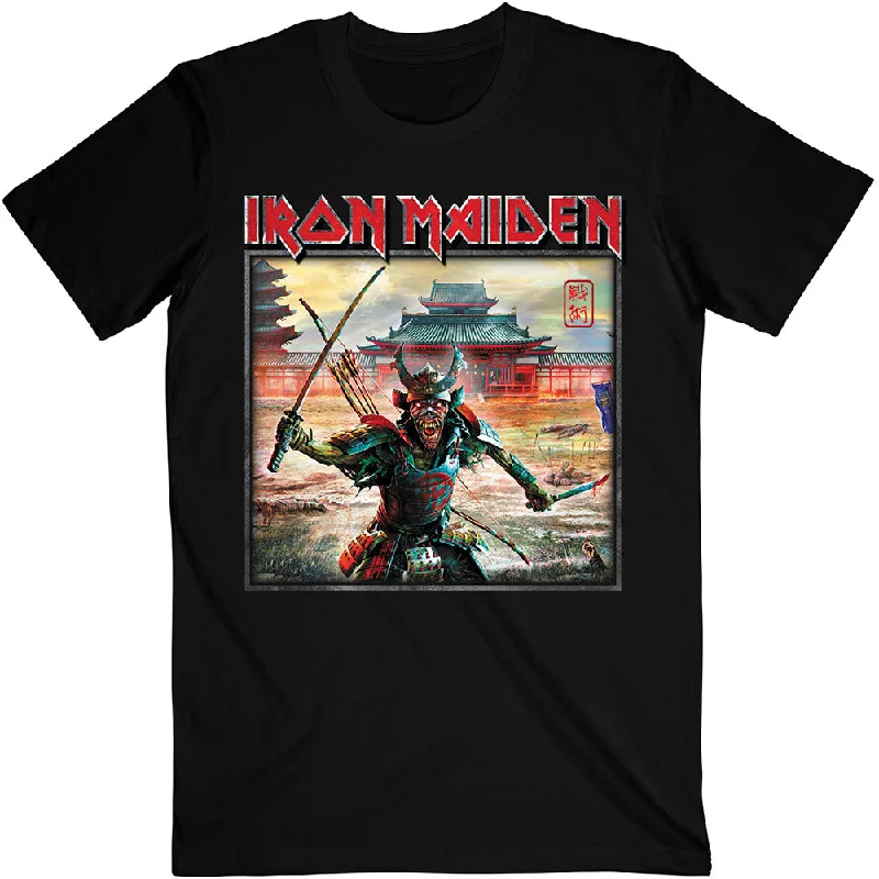 Iron Maiden | Official Band T-Shirt | Senjutsu Album Palace Keyline Square Embroidered Appliqued Beaded