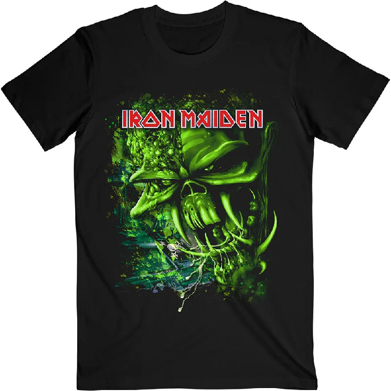 Iron Maiden | Official Band T-Shirt | Final Frontier Green Welt Pockets Slit Pockets