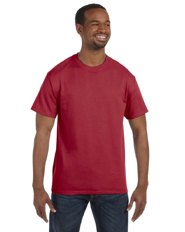 Jerzees Heavyweight 50/50 T-Shirt | Crimson Cotton Fabric Linen Fabric Terry Fabric