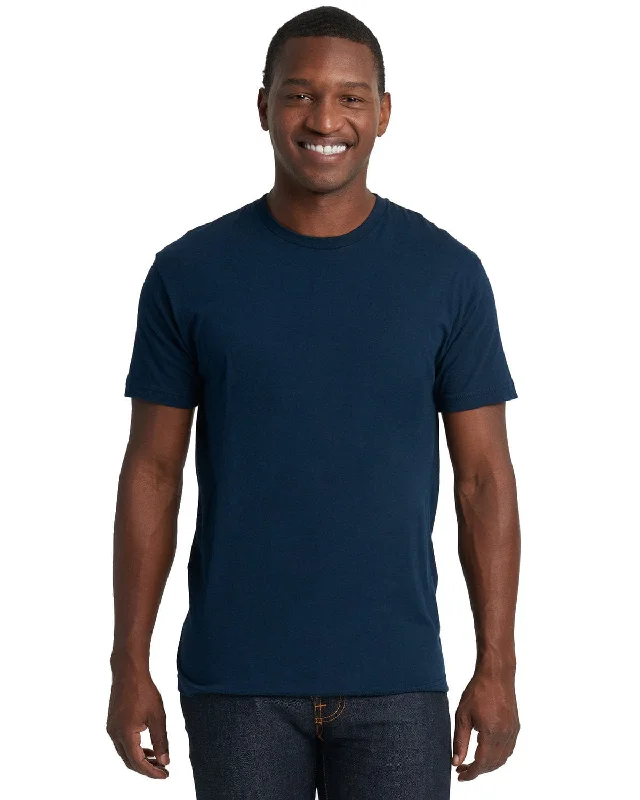 Next Level Unisex Short Sleeve T-Shirt | Midnight Navy Zippered Front Buttoned Front Snap Front