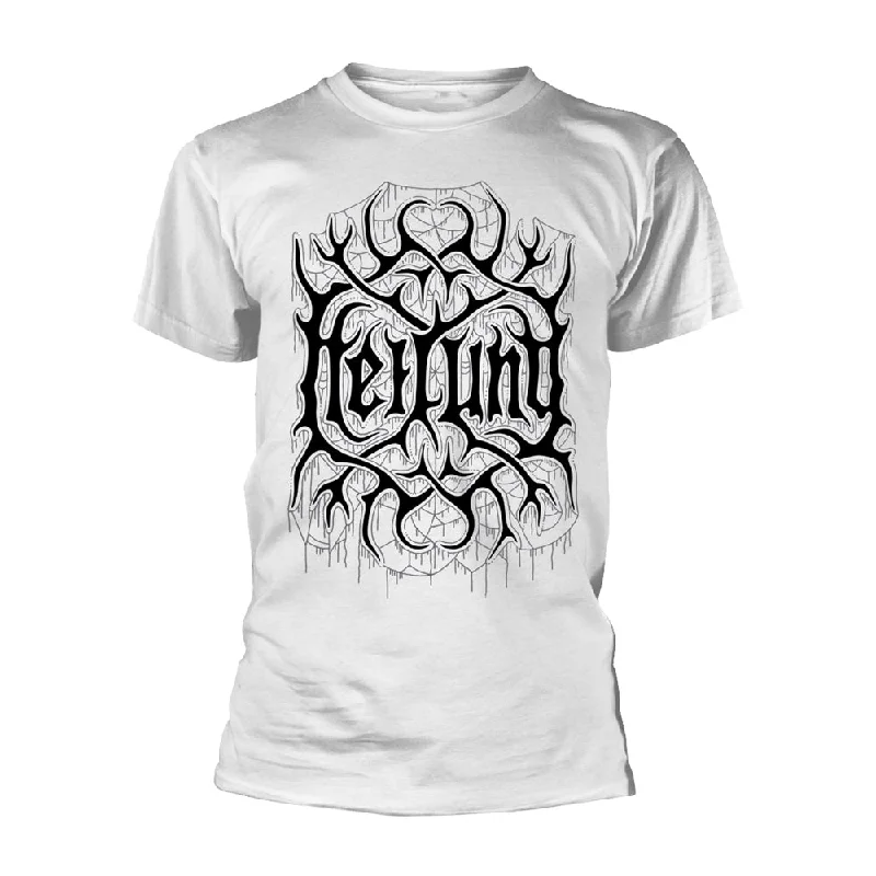 Heilung Unisex T-shirt: Remember (White) (back print) Polka Dot Checkered Tartan