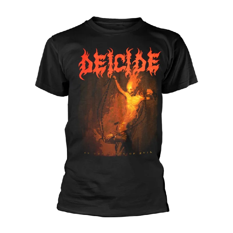 Deicide Unisex T-shirt: In The Minds Of Evil Houndstooth Herringbone Solid