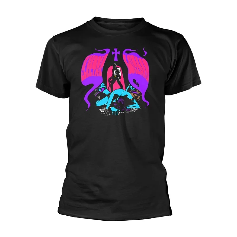 Electric Wizard Unisex T-shirt: Witchfinder (back print) Mesh Blend Leather Blend Suede Blend