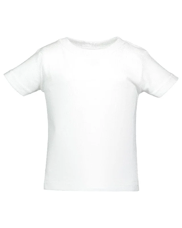 Rabbit Skins Infant T-Shirt | White Elasticated Padded Insulated