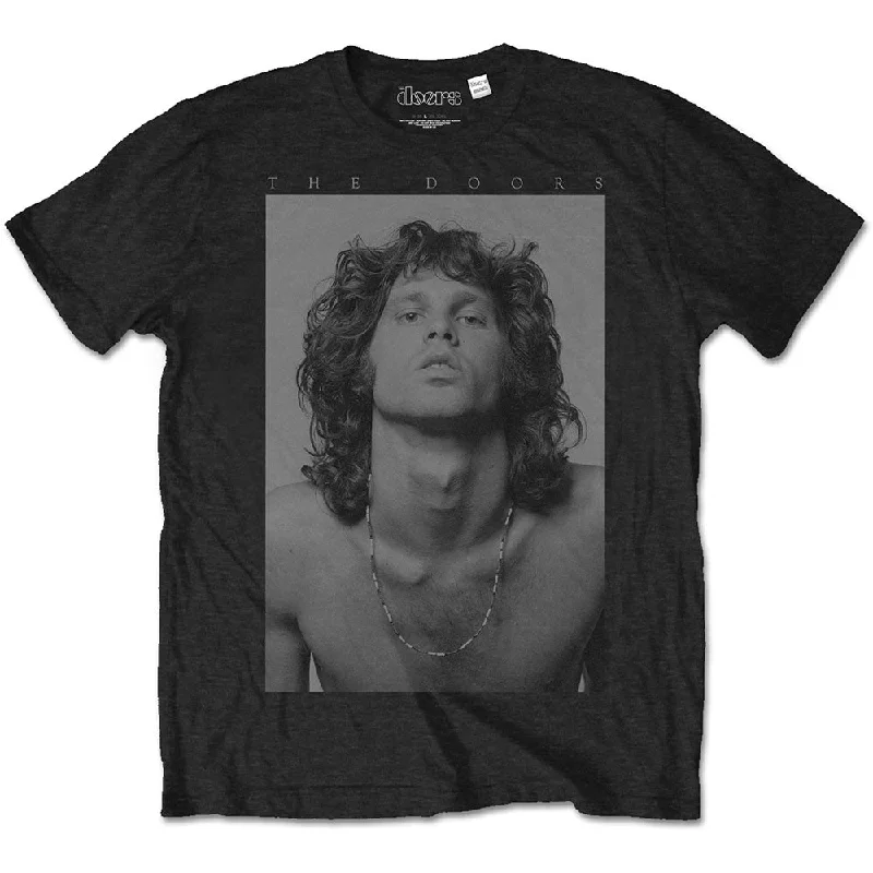 The Doors | Official Band T-shirt | Jim Beads Boyfriend Anti-Pilling Machine Wash Handmade The Doors | Official Band T-shirt | Jim Beads Boyfriend Anti-Pilling Machine Wash Handmade