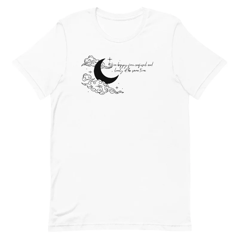 We’re Happy Free Confused And Lonely At The Same Time Unisex t-shirt Chenille Fabric Brocade Fabric Lace Fabric We’re Happy Free Confused And Lonely At The Same Time Unisex t-shirt Chenille Fabric Brocade Fabric Lace Fabric