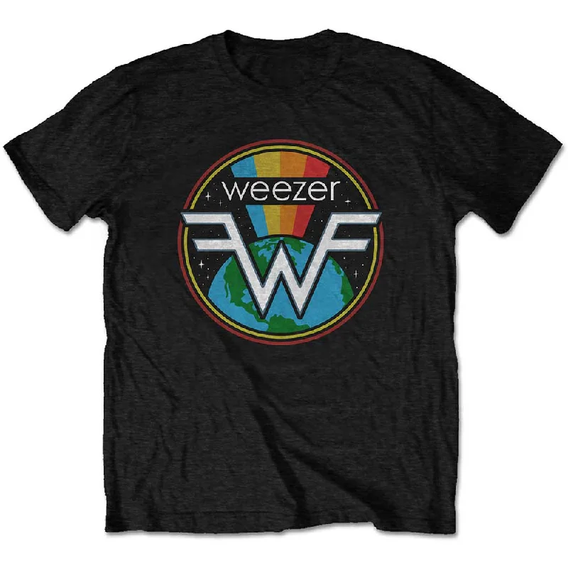 Weezer | Official Band T-Shirt | Symbol Logo Zippered Front Buttoned Front Snap Front Weezer | Official Band T-Shirt | Symbol Logo Zippered Front Buttoned Front Snap Front