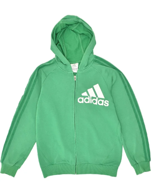 ADIDAS Boys Graphic Zip Hoodie Sweater 13-14 Years Green Hooded Sweatshirt Casual Wear Street Style ADIDAS Boys Graphic Zip Hoodie Sweater 13-14 Years Green Hooded Sweatshirt Casual Wear Street Style