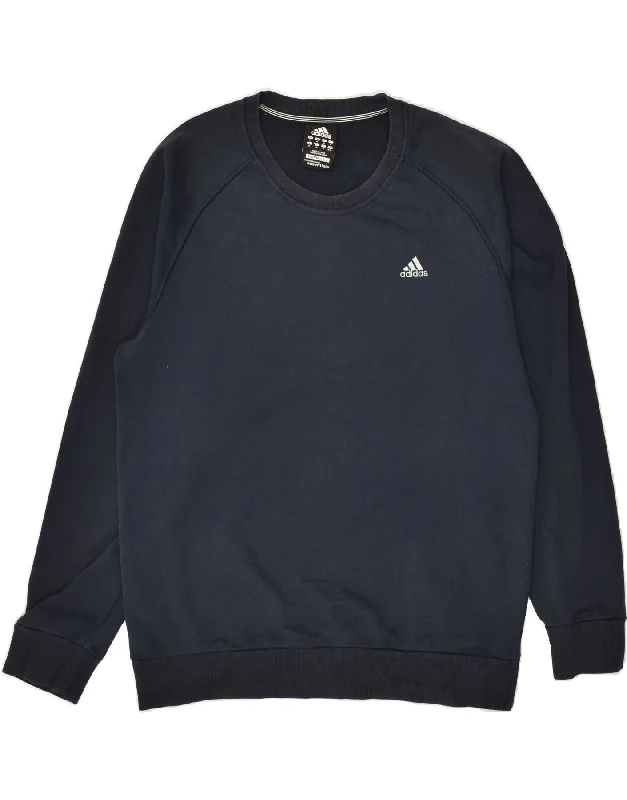 ADIDAS Mens Clima 365 Sweatshirt Jumper Medium Navy Blue Cotton Hoodie with Cuffed Sleeves Snug Secure ADIDAS Mens Clima 365 Sweatshirt Jumper Medium Navy Blue Cotton Hoodie with Cuffed Sleeves Snug Secure