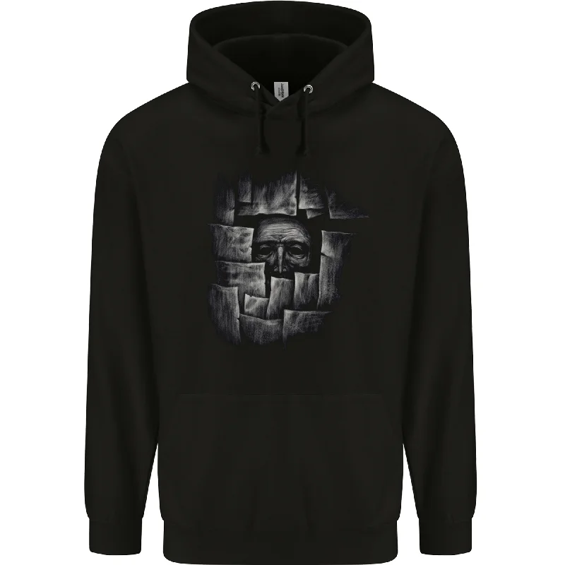 Behind the Wall Gothic Goth Halloween Mens 80% Cotton Hoodie Hoodie with Tied Waist Feminine Flattering Behind the Wall Gothic Goth Halloween Mens 80% Cotton Hoodie Hoodie with Tied Waist Feminine Flattering