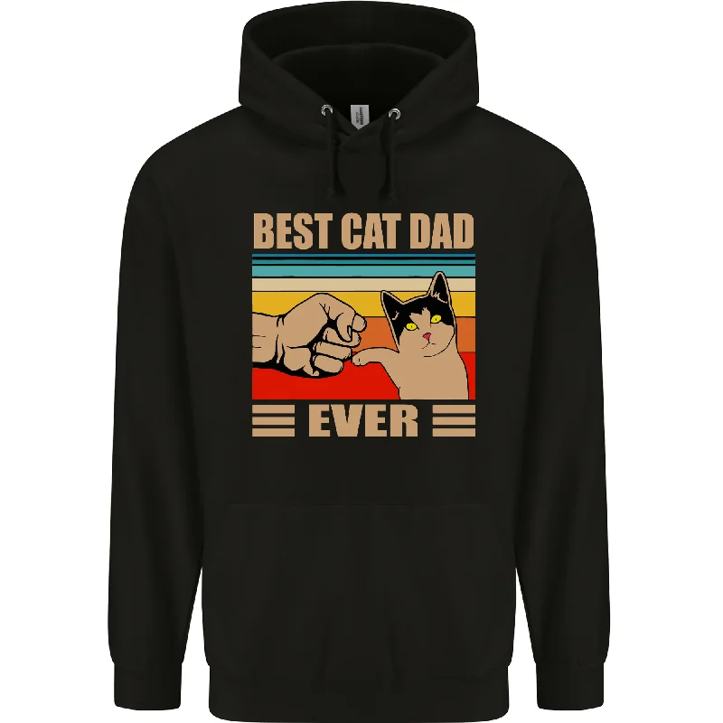 Best Cat Dad Ever Funny Father's Day Mens 80% Cotton Hoodie Hoodie with Logo Branding Identity Best Cat Dad Ever Funny Father's Day Mens 80% Cotton Hoodie Hoodie with Logo Branding Identity