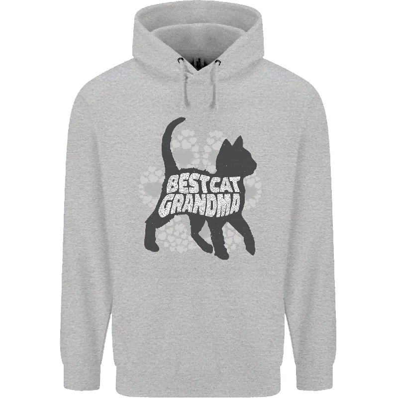 Best Cat Grandma Mens 80% Cotton Hoodie Hoodie with Zipper Placket Modern Functional Best Cat Grandma Mens 80% Cotton Hoodie Hoodie with Zipper Placket Modern Functional