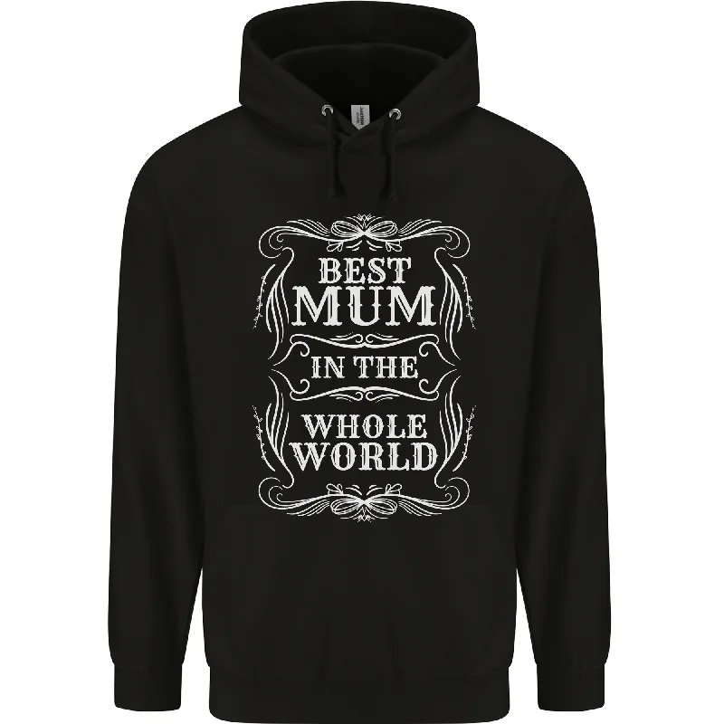 Best Mum in the World Mothers Day Mens 80% Cotton Hoodie Zip Hoodie Drawstring Kangaroo Pocket Best Mum in the World Mothers Day Mens 80% Cotton Hoodie Zip Hoodie Drawstring Kangaroo Pocket