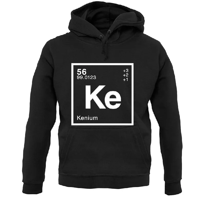 Ken - Periodic Element Unisex Hoodie Hoodie with Elastic Cuffs Stretchable Comfortable Ken - Periodic Element Unisex Hoodie Hoodie with Elastic Cuffs Stretchable Comfortable
