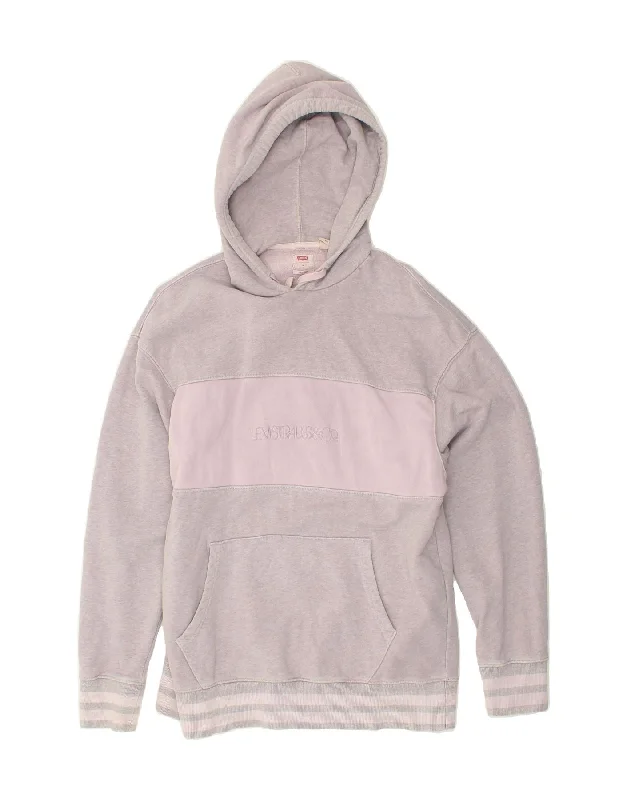LEVI'S Womens Relaxed Fit Graphic Hoodie Jumper UK 14 Medium Purple Cotton Hoodie with Turtle Neck Cozy Winter LEVI'S Womens Relaxed Fit Graphic Hoodie Jumper UK 14 Medium Purple Cotton Hoodie with Turtle Neck Cozy Winter
