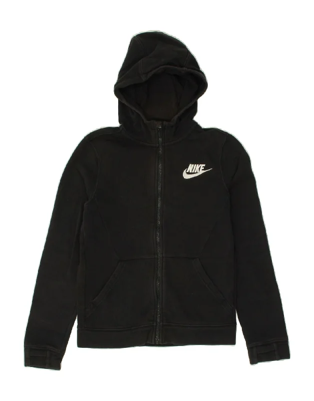 NIKE Boys Graphic Zip Hoodie Sweater 10-11 Years Medium Black Cotton Hoodie with Crew Neck Simple Timeless NIKE Boys Graphic Zip Hoodie Sweater 10-11 Years Medium Black Cotton Hoodie with Crew Neck Simple Timeless