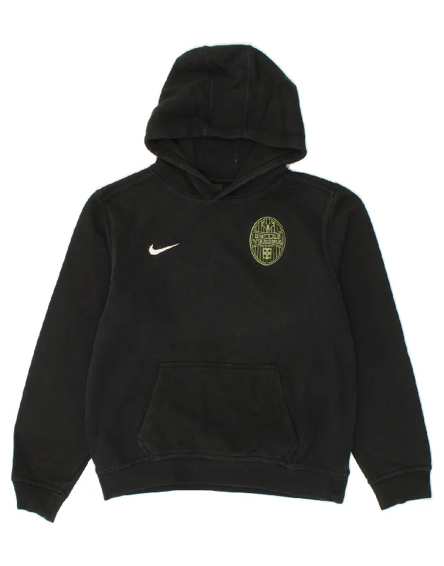 NIKE Boys HELLAS VERONA Graphic Hoodie Jumper 12-13 Years Large Black Hoodie with Fur Luxurious Winter NIKE Boys HELLAS VERONA Graphic Hoodie Jumper 12-13 Years Large Black Hoodie with Fur Luxurious Winter