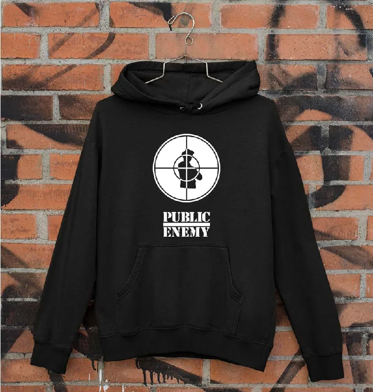 Public Enemy Unisex Hoodie for Men/Women Hoodie with Turtle Neck Cozy Winter