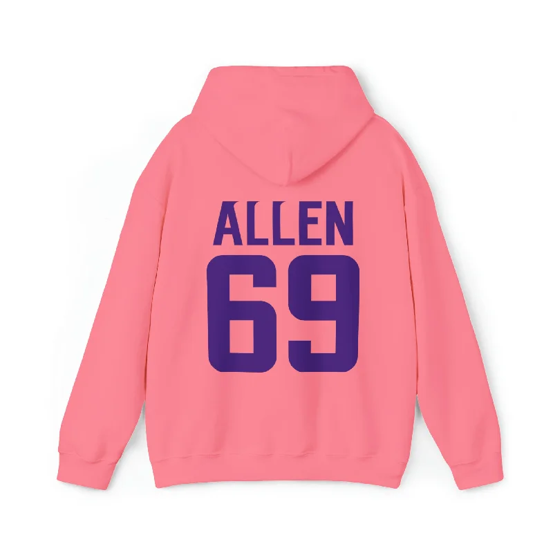 Unisex Heavy Blend™ Hoodie - Jersey #69 Hoodie with Raglan Sleeves Sporty Comfortable Unisex Heavy Blend™ Hoodie - Jersey #69 Hoodie with Raglan Sleeves Sporty Comfortable