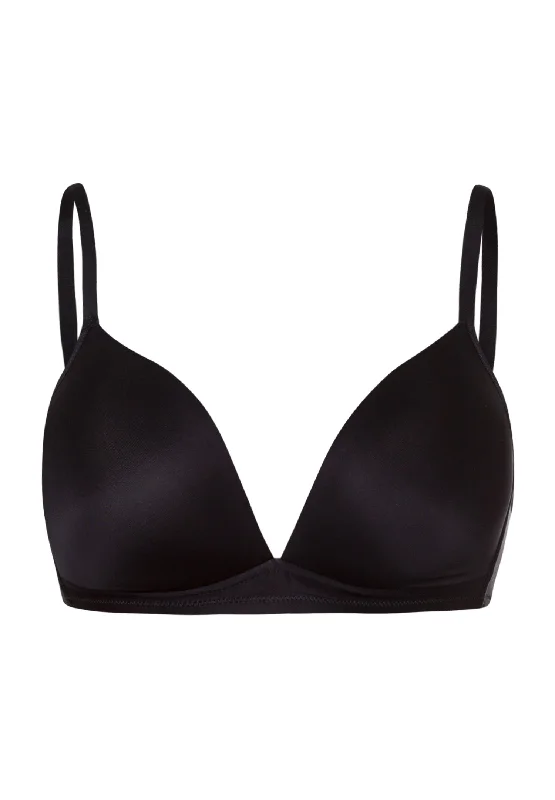 Satin Deluxe Soft Cup Bra | Black 71071-019 Lightly Padded Bra