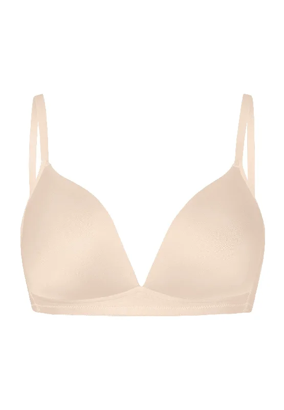 Satin Deluxe Soft Cup Bra | Natural 71071-858 Sexy Mesh Bra