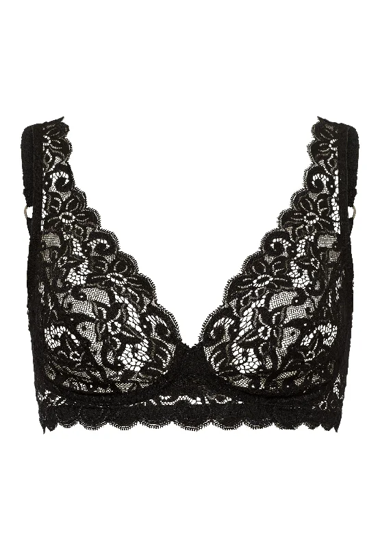 Luxury Moments Lace Soft Cup Bra | Black 71465-019 Seamless Fit Bra