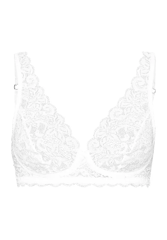 Luxury Moments Lace Soft Cup Bra | White 71465-101 Seamless Sports Bra