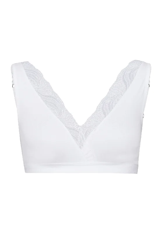 Cotton Delight Soft Cup Bra | White 71838-101 Supportive Sports Bra