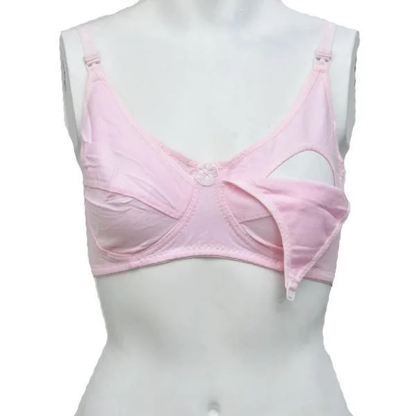 Comfy Cotton Non Padded Nursing Bra Fashionable Push-Up Bra