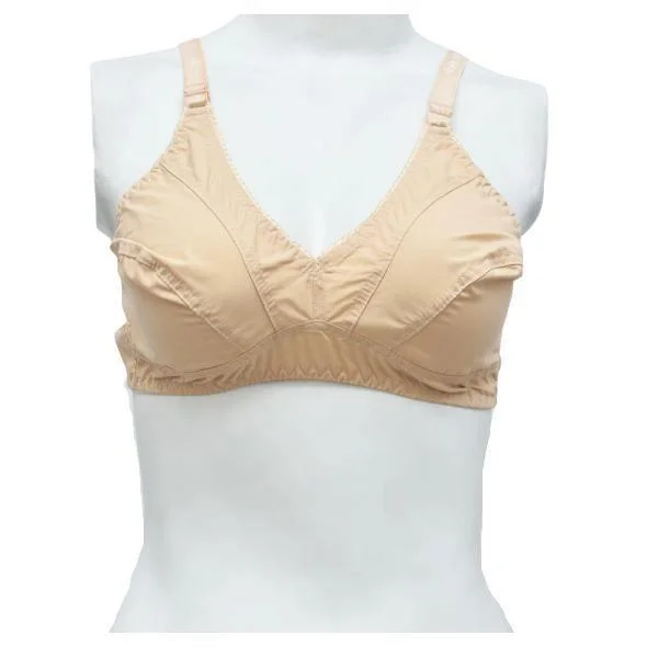 Cotton Woven Fabric Classic Bra Lacy Underwire Bra