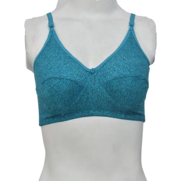 Cotton Printed Stretchable Bra For Women Sports Support Bra