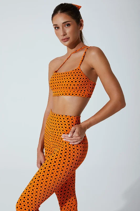 Hafwen Polka Dots Bra - Orange Beetle Stylish Lace Bralette