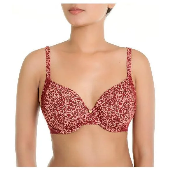 Super Soft Molded Cup Lightly Padded Bra Elegant Lace Bralette