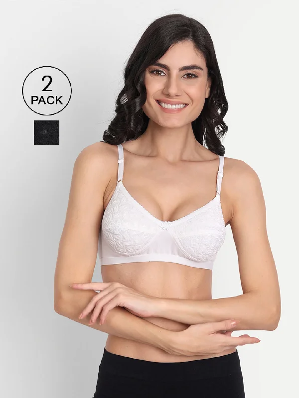 T.T. Women Desire Pack Of 2 Everyday Bra Soft Support Bra